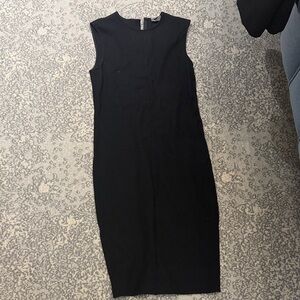 Vince Midi  Sleeveless Black Bodycon Dress